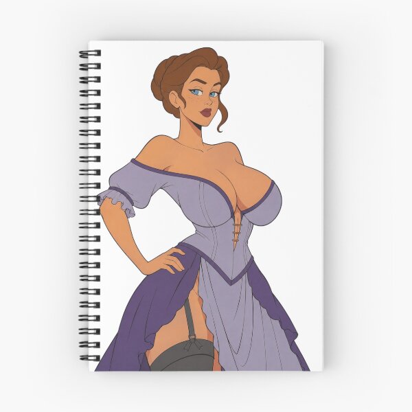 Item preview, Vintage Pinup Girl in Purple Dress – Retro Cartoon Aesthetic designed and sold by  Hollow Moon Studios..