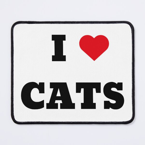 Item preview, I Love Cats Heartbeat Cat Mom Dad Pet Lover designed and sold by lahmar-abbou.