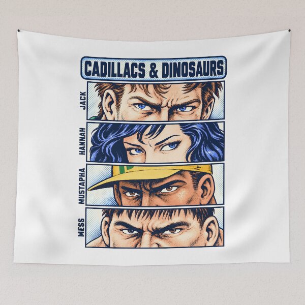 Item preview, Cadillacs and Dinosaurs – Character Eyes Comic Art designed and sold by Philip-p22.