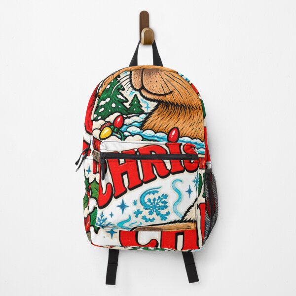 Item preview, Funny Christmas Capybara – Christmas Mode Chill Retro Holiday Design designed and sold by Pet Grow Co.