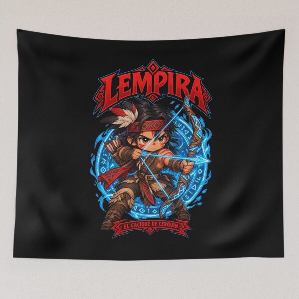 Item preview, Lempira Chibi El Cacique De Cerquin Honduras Anime Warrior Graphic designed and sold by Whirx.