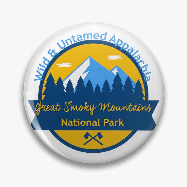 Item preview, Great Smoky Mountains National Park Badge | Wild & Untamed Appalachia Vintage Travel Sticker & Shirt Design designed and sold by DonnaRaine.