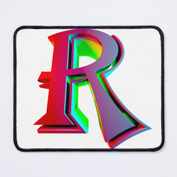 Item preview, Neon 3D Letter R - Retro Synthwave Style designed and sold by Creatigrafo.