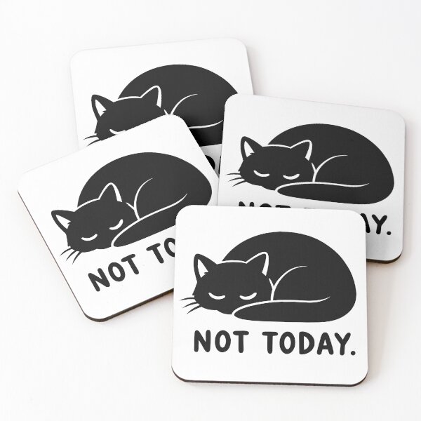 Item preview, Not Today Sleeping Cat – Funny Tired Cat Design designed and sold by ArtPer-design.