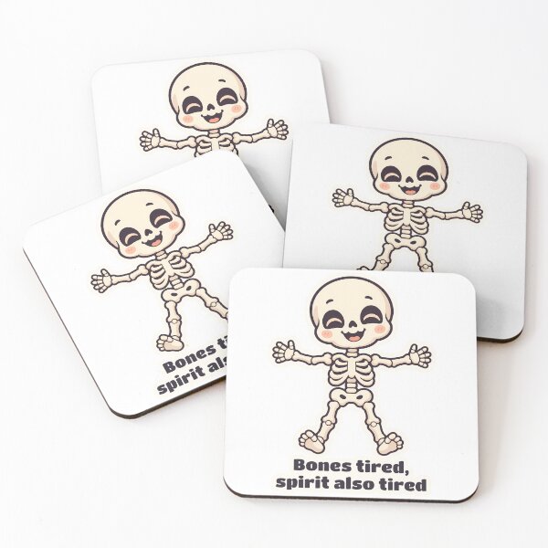 Item preview, Tired Skeleton Bones Tired Spirit Also Tired designed and sold by OuqCreations.