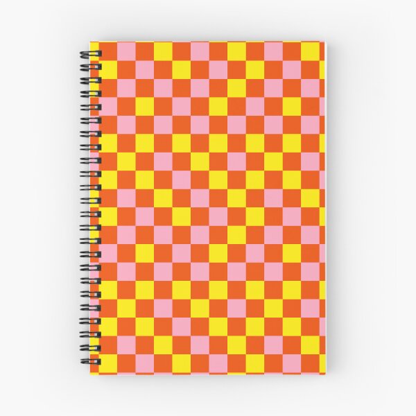 Item preview, Pink And Yellow On Orange Checkered Pattern   designed and sold by PatternTitan.
