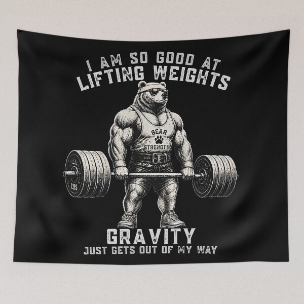 Item preview, I Am So Good At Lifting Weights Funny Gym Bear Gifts designed and sold by LeSoniPapaPrint.