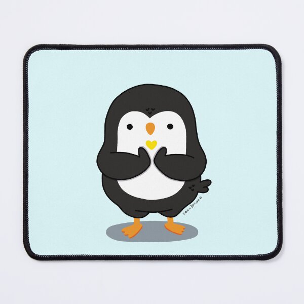 Item preview, Grateful Penguin with a tiny heart designed and sold by julianamotzko.