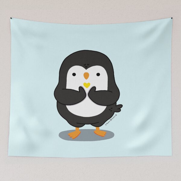 Item preview, Grateful Penguin with a tiny heart designed and sold by julianamotzko.