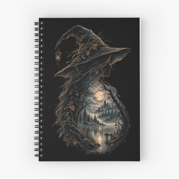 Item preview, Witch of the Moonlit Lake – Gothic Dark Fantasy Design designed and sold by Scarlett-Goods.