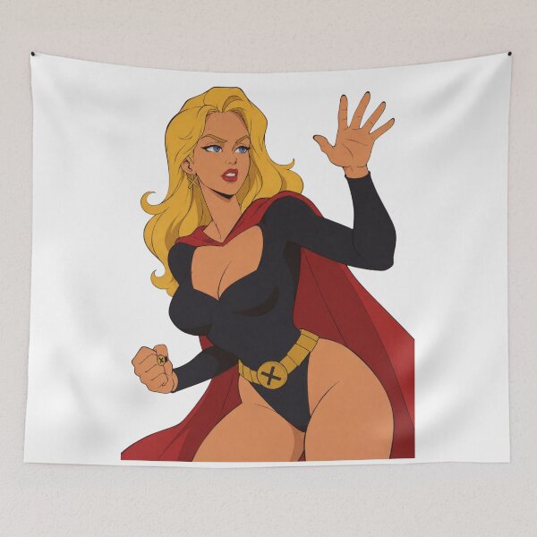 Item preview, Vintage Blonde Superheroine Pin Up – Retro Comic Book Heroine designed and sold by  Hollow Moon Studios..