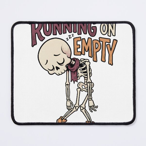 Item preview, Sleepy Skeleton Slumps Forward in Running Shoes designed and sold by MisteryDesigner.