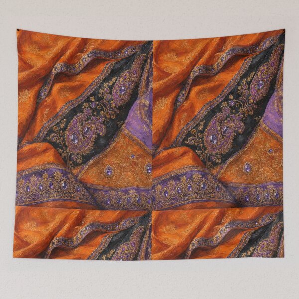 Item preview, Autumn Saree designed and sold by lifeinspired4u.