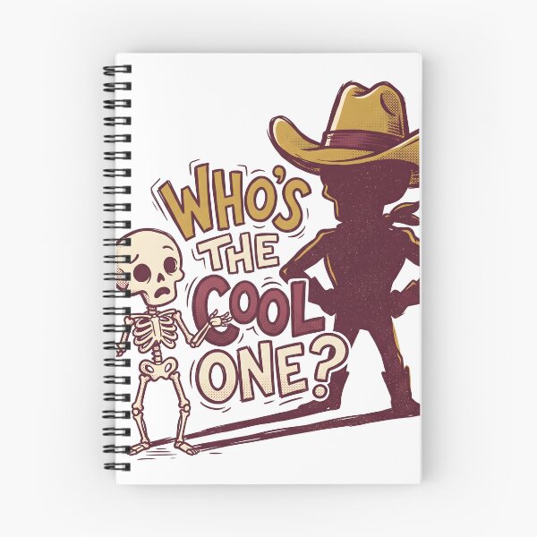 Item preview, Skeleton Points Toward a Shadow in a Cowboy Hat designed and sold by MisteryDesigner.