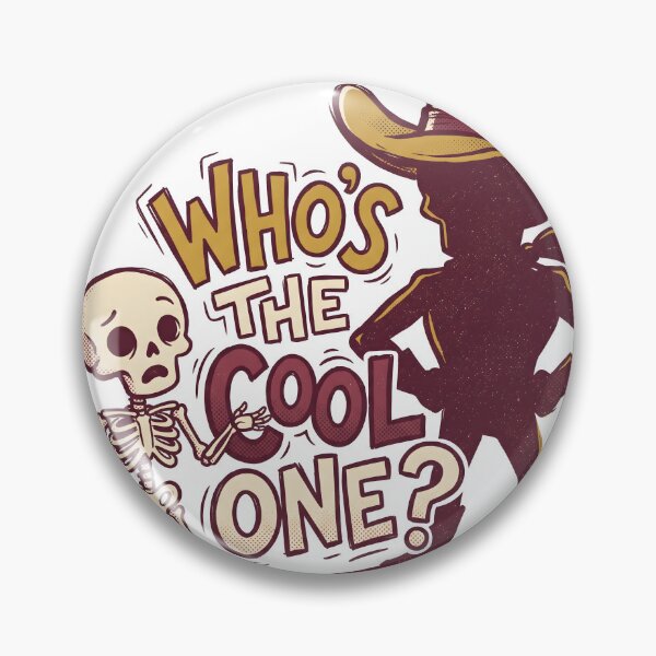 Item preview, Skeleton Points Toward a Shadow in a Cowboy Hat designed and sold by MisteryDesigner.