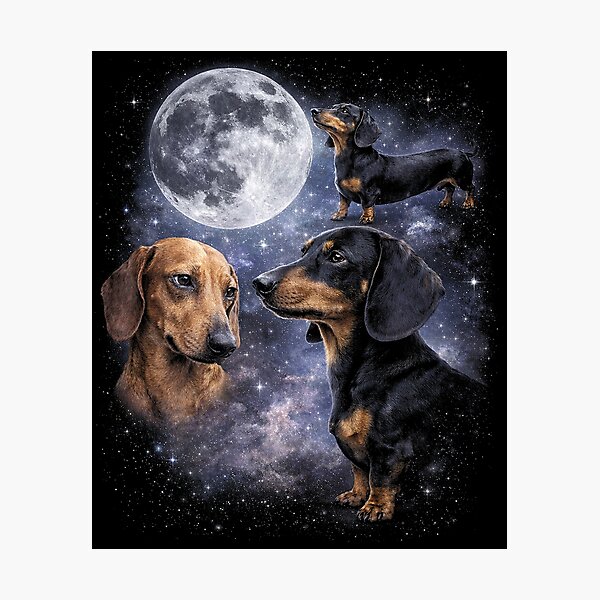 Item preview, Dachshunds Under the Moon Galaxy designed and sold by SassCity.