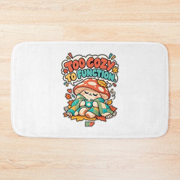 Item preview, Too Cozy To Function Mushroom designed and sold by eWproject.