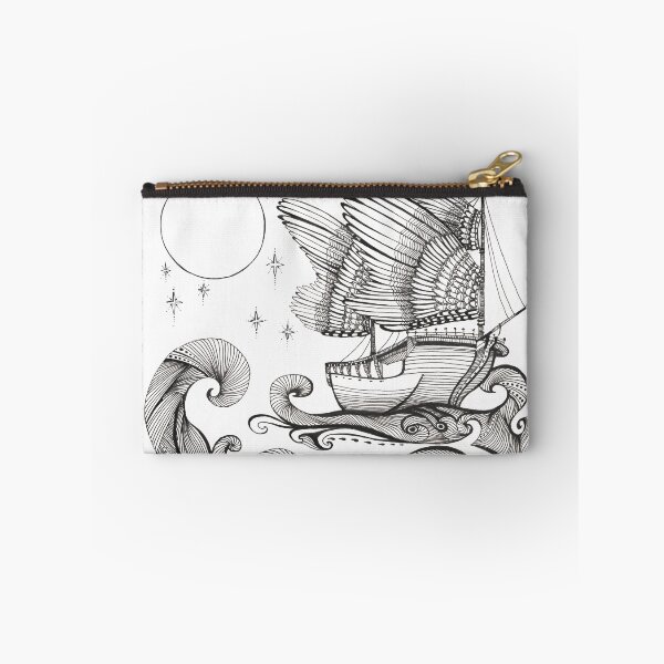 Item preview, Ship and Moon designed and sold by VoilaNoir.