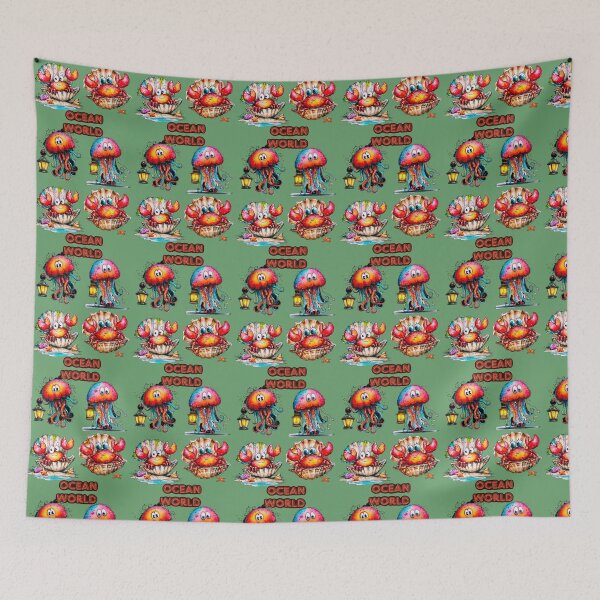 Item preview, Ocean world in red  designed and sold by Palmtree94.