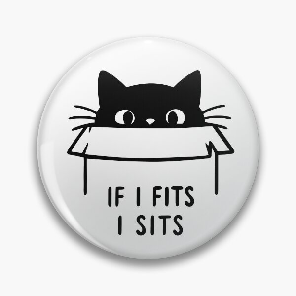 Item preview, If I Fits I Sits – Funny Cat in a Box Design designed and sold by ArtPer-design.