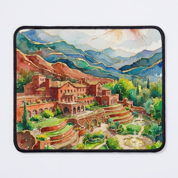 Item preview, Gran Hotel Villavicencio Mendoza in Watercolor - Argentine Landscapes designed and sold by Esencia Argentina.