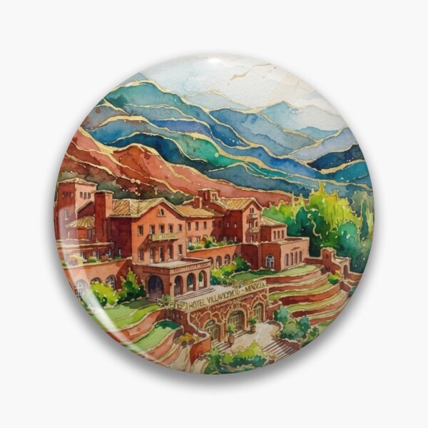 Item preview, Gran Hotel Villavicencio Mendoza in Watercolor - Argentine Landscapes designed and sold by Esencia Argentina.