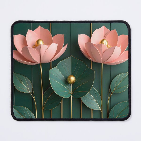 Item preview, Art Deco Emerald and Blush Botanical, Part 3 designed and sold by Vicky Brago-Mitchell®.
