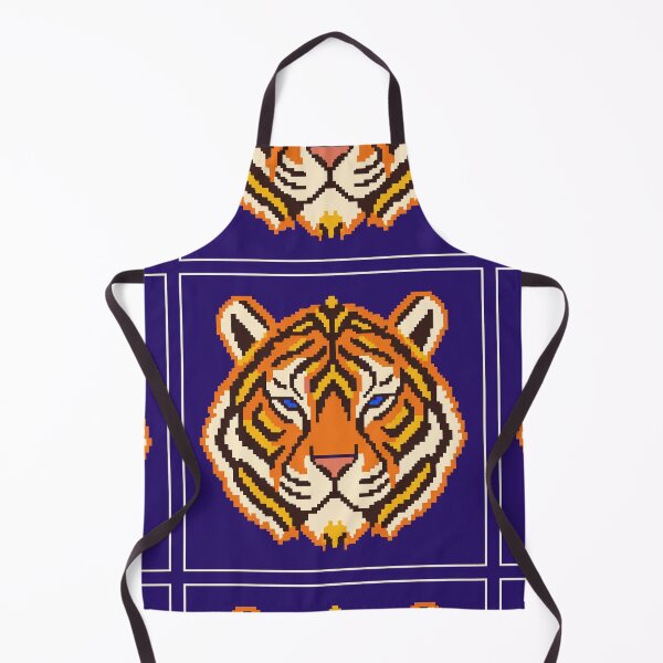 Item preview, Royal Tiger Needlepoint – Geometric Tiger Cushion Design designed and sold by astersgraphics.