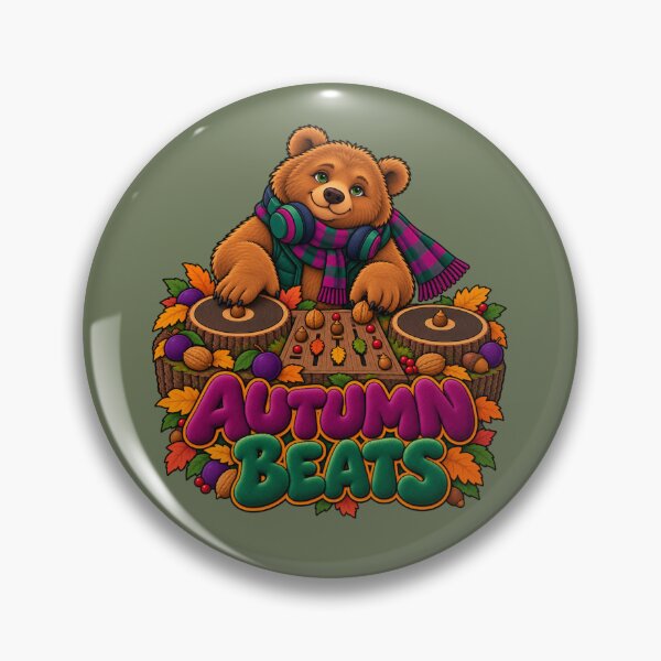 Item preview, Autumn Beats – Cozy Bear DJ designed and sold by Aimetoi.