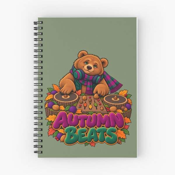 Item preview, Autumn Beats – Cozy Bear DJ designed and sold by Aimetoi.