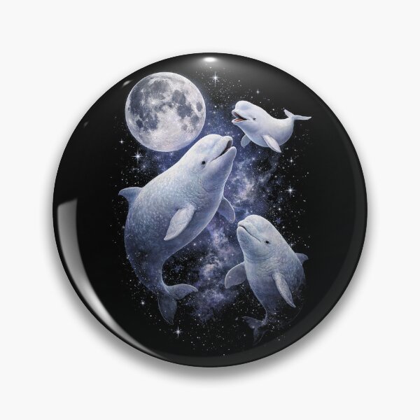 Item preview, Celestial Beluga Whales Under Moon designed and sold by SassCity.