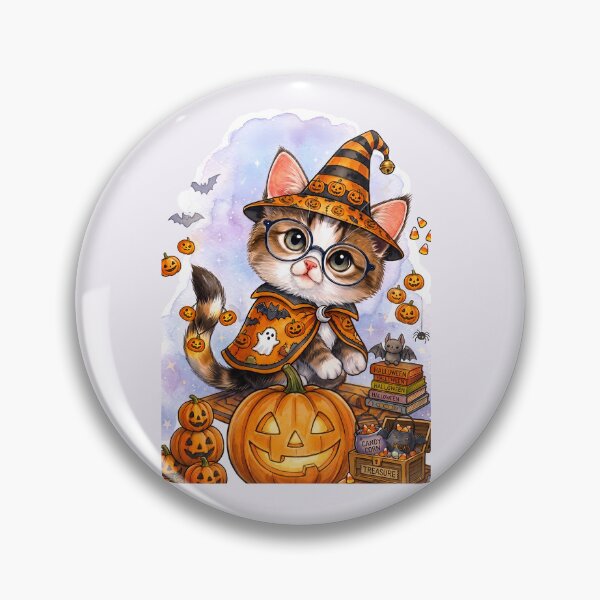 Item preview, Copy of Cute Watercolor Wizard Cat - Magical Kawaii Kitten designed and sold by SuperMama1973.