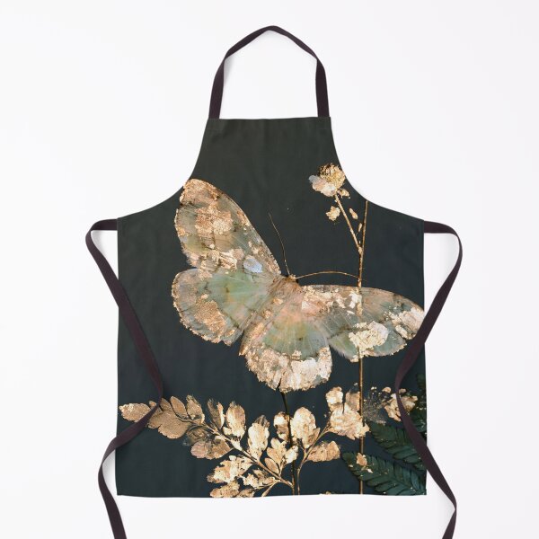 Item preview, Gold Gothic Forest Fern Woodland Moth designed and sold by scicilysimonee.