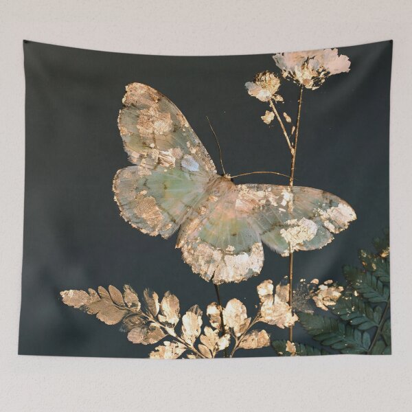 Item preview, Gold Gothic Forest Fern Woodland Moth designed and sold by scicilysimonee.