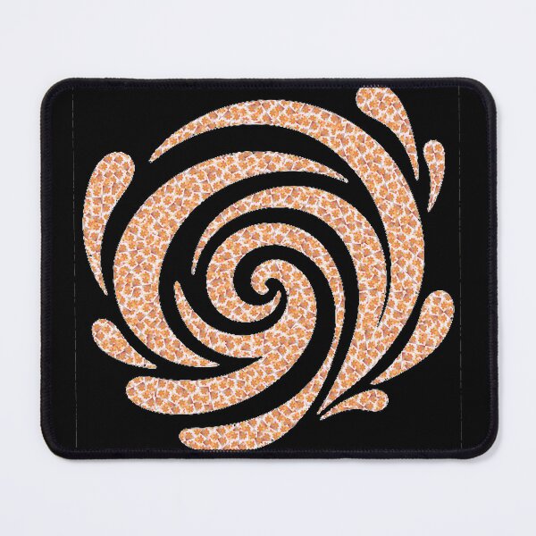 Item preview, Orange and white floral pattern swirl - Product 0026 designed and sold by simplycolours.