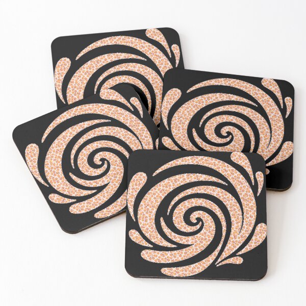 Item preview, Orange and white floral pattern swirl - Product 0026 designed and sold by simplycolours.