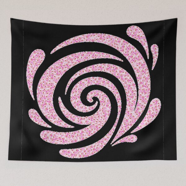 Item preview, Pink and white floral pattern swirl - Product 0027 designed and sold by simplycolours.