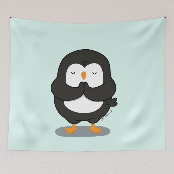 Item preview, Penguin doing a gentle pause designed and sold by julianamotzko.