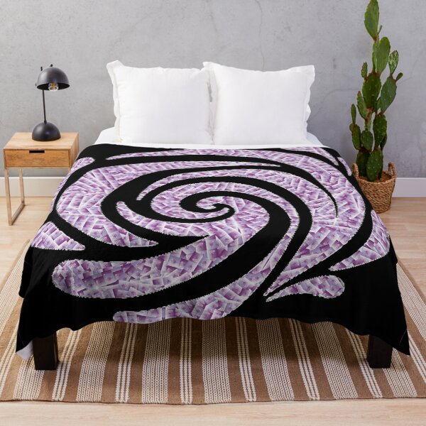Item preview, Remolino con estampado floral morado - Producto 0028 designed and sold by simplycolours.