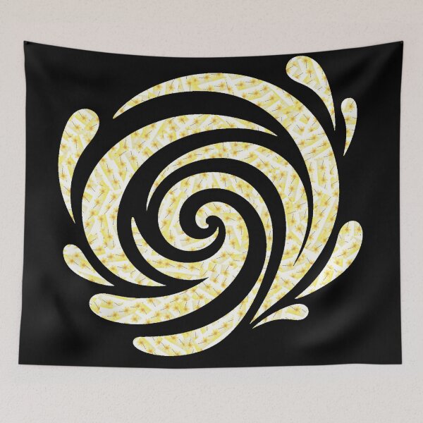 Item preview, Yellow floral pattern swirl - Product 0030 designed and sold by simplycolours.