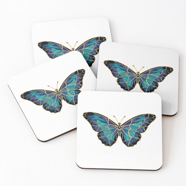 Item preview, Blue Morpho Butterfly Gold Accent designed and sold by TicoInk.