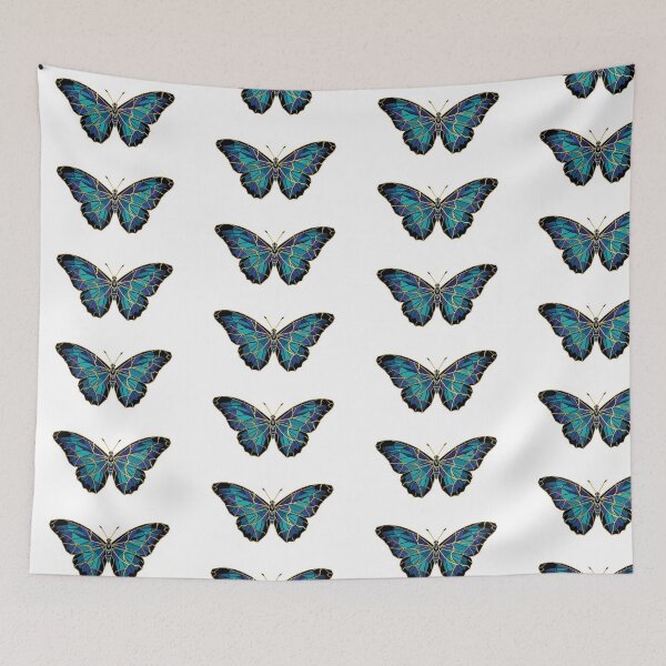Item preview, Blue Morpho Butterfly Gold Accent designed and sold by TicoInk.