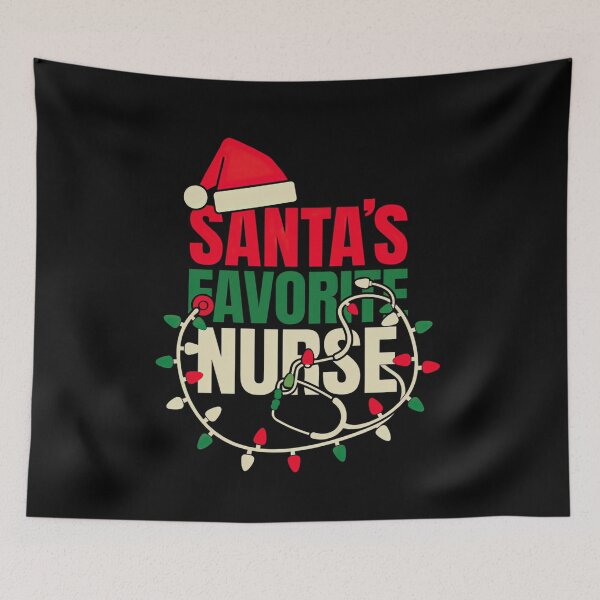 Item preview, Santas Favorite Nurse Funny Christmas Holiday Nursing designed and sold by Sasikharn.