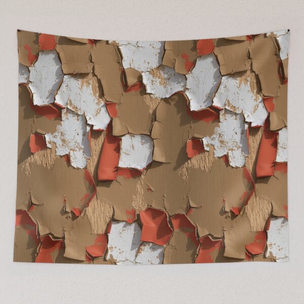 Item preview, Curling Orange and White Peeling Paint Art designed and sold by Piotrek0001.