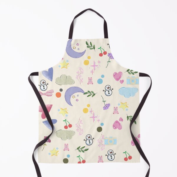 Item preview, Cute Pastel Winter Pattern with Snowmen, Hearts, Stars, and Cherries  Stickers, T-Shirts, Phone Cases, Tote Bags, Notebooks, Mugs, Pillows, Art Prints, Laptop Sleeves, Leggings, Dresses, and Backpacks designed and sold by ArtwithRabbit.