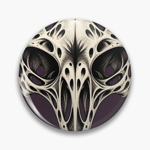 Item preview, Gothic Bird Skull – Dark Ornamental Raven Skull designed and sold by RafenStein.