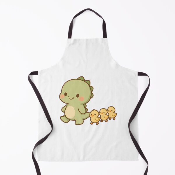 Item preview, Dino And Ducklings - Chibi Dinosaur With Adorable Duckling Group designed and sold by NesWorks.