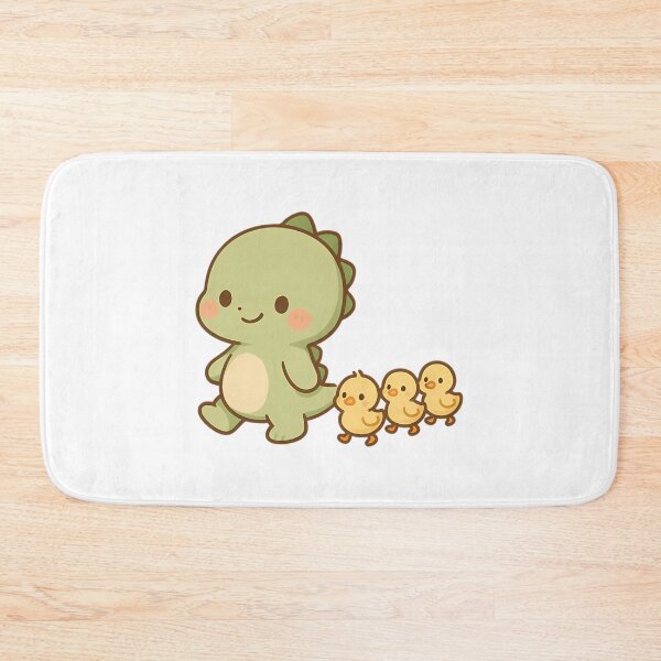 Item preview, Dino And Ducklings - Chibi Dinosaur With Adorable Duckling Group designed and sold by NesWorks.