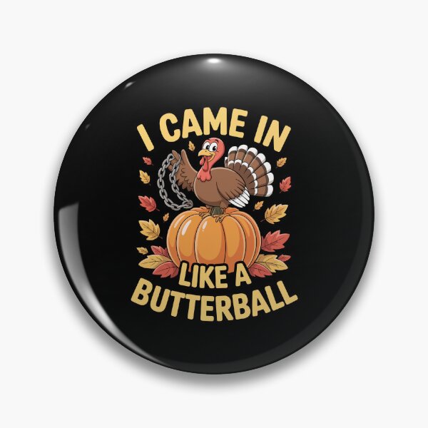 Item preview, Came In Like A Turkey Ball – Funny Thanksgiving Turkey Pumpkin Art designed and sold by jkrphoto.