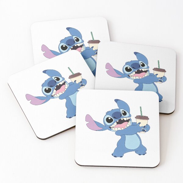Item preview, Stitch Drinking Coffee designed and sold by wingoo22.